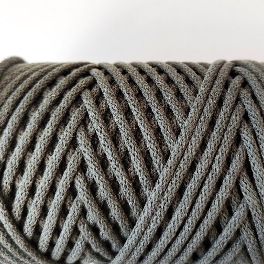 Macrame spaghetti corda 4 mm color moka per uncinetto e macrame
