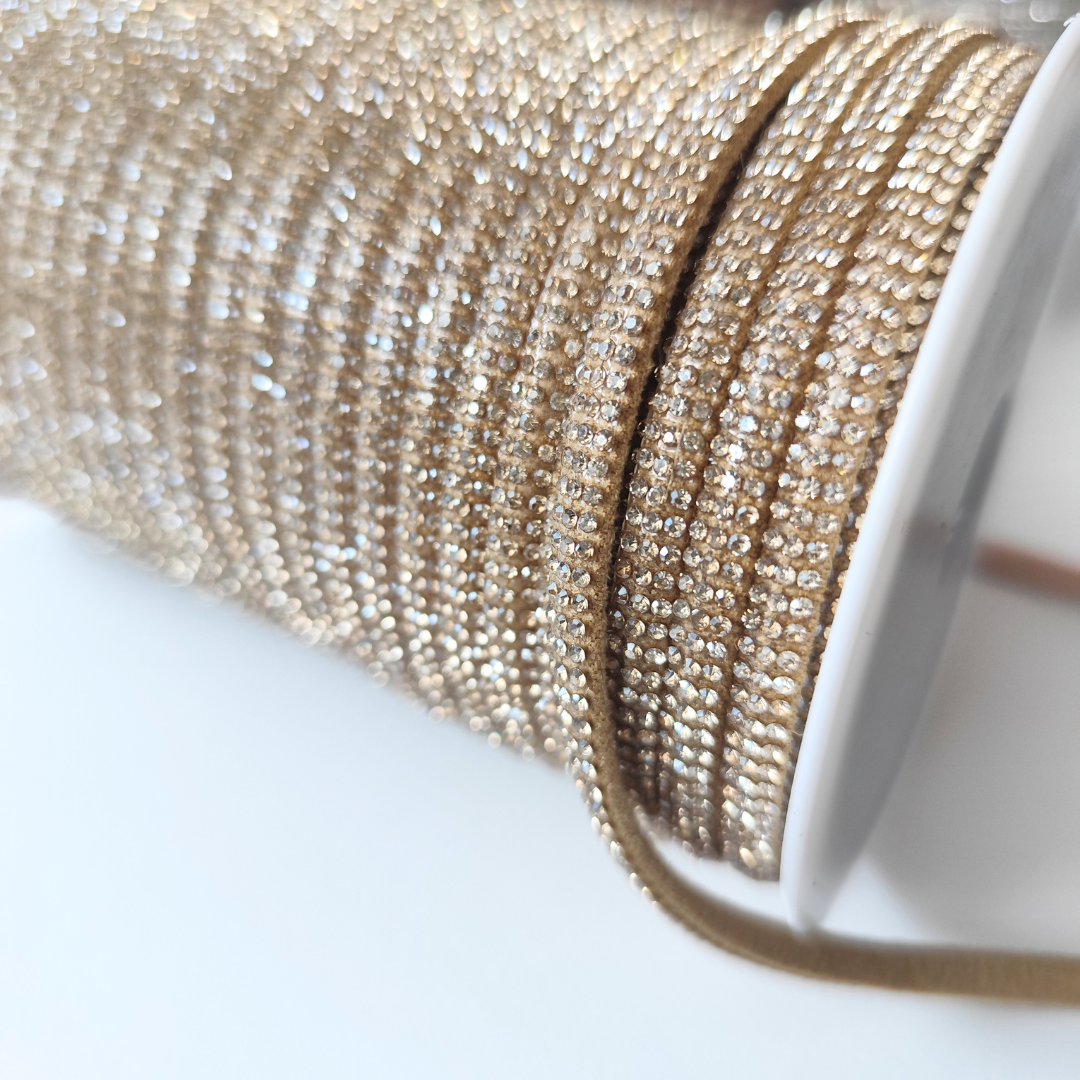 Rhinestone Half Cord | 5 mm  Base