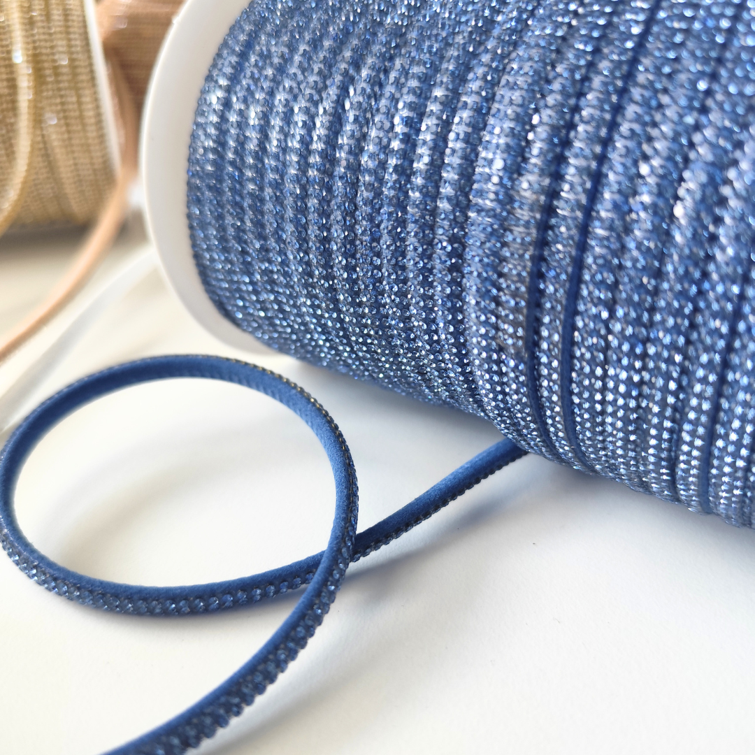 Rhinestone Half Cord | 5 mm  Base
