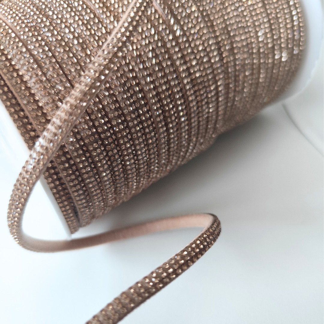Rhinestone Half Cord | 5 mm  Base