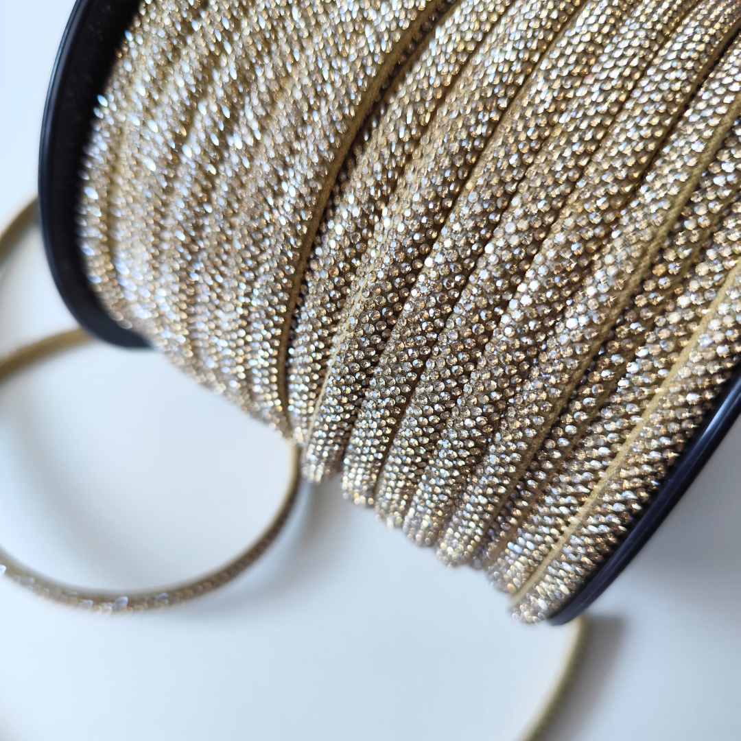 Rhinestone Half Cord | 7 mm  Base
