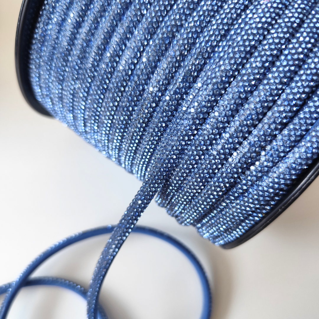 Rhinestone Half Cord | 7 mm  Base