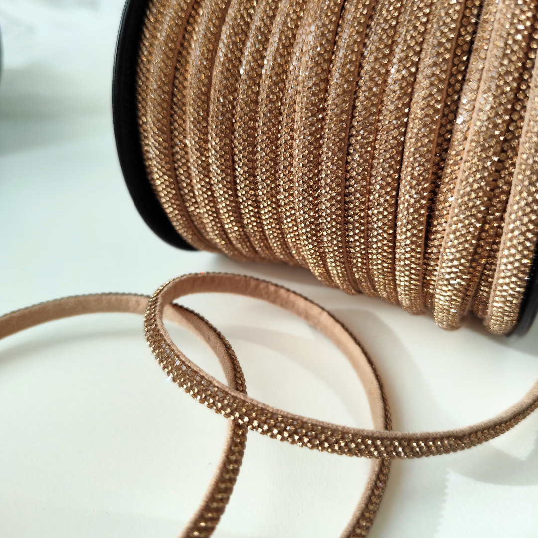 Rhinestone Half Cord | 7 mm  Base