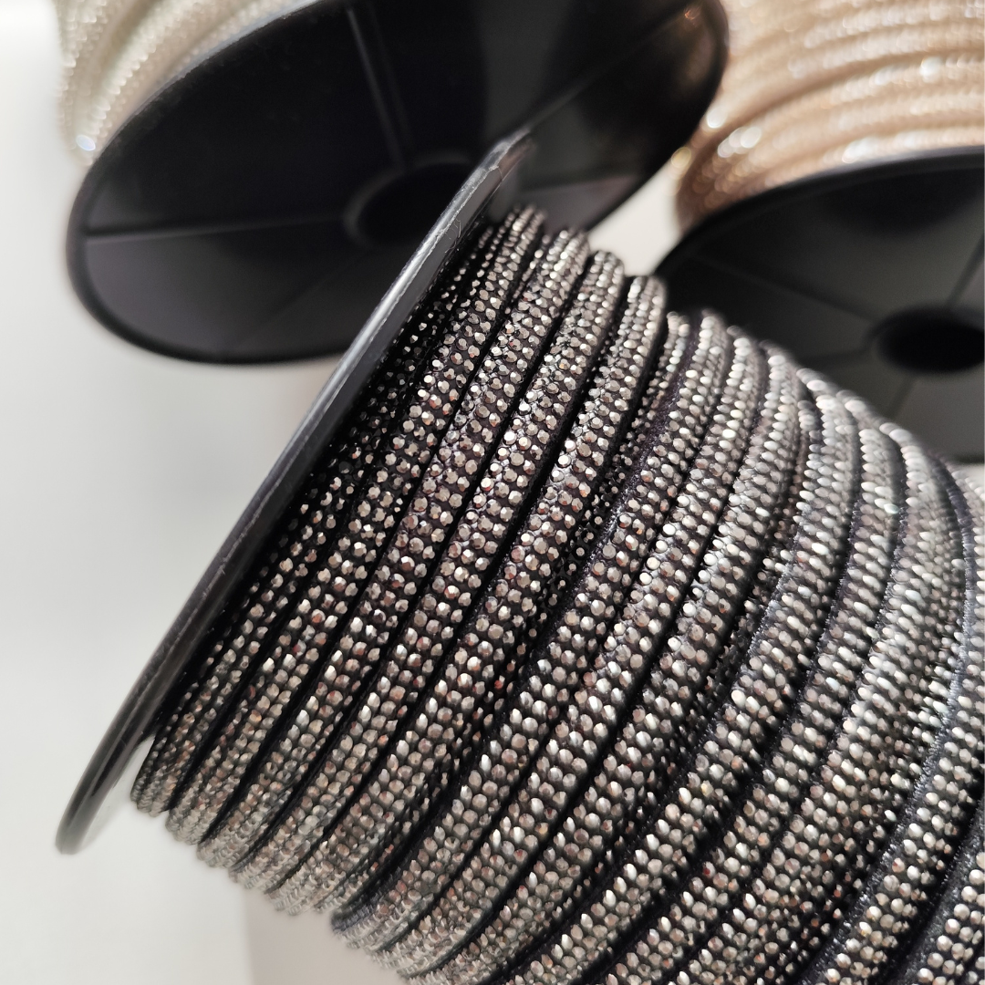 Rhinestone Half Cord | 5 mm  Base