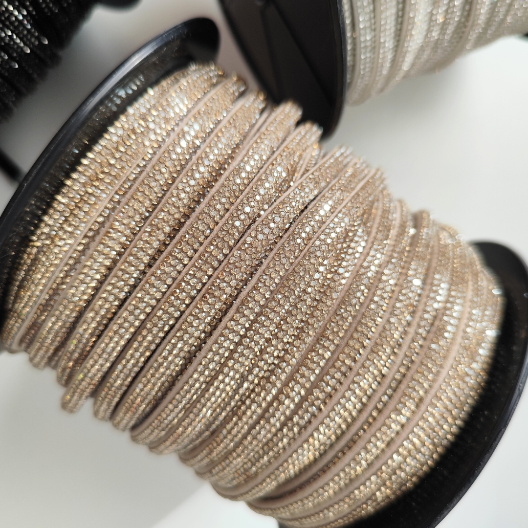 Rhinestone Half Cord | 5 mm  Base