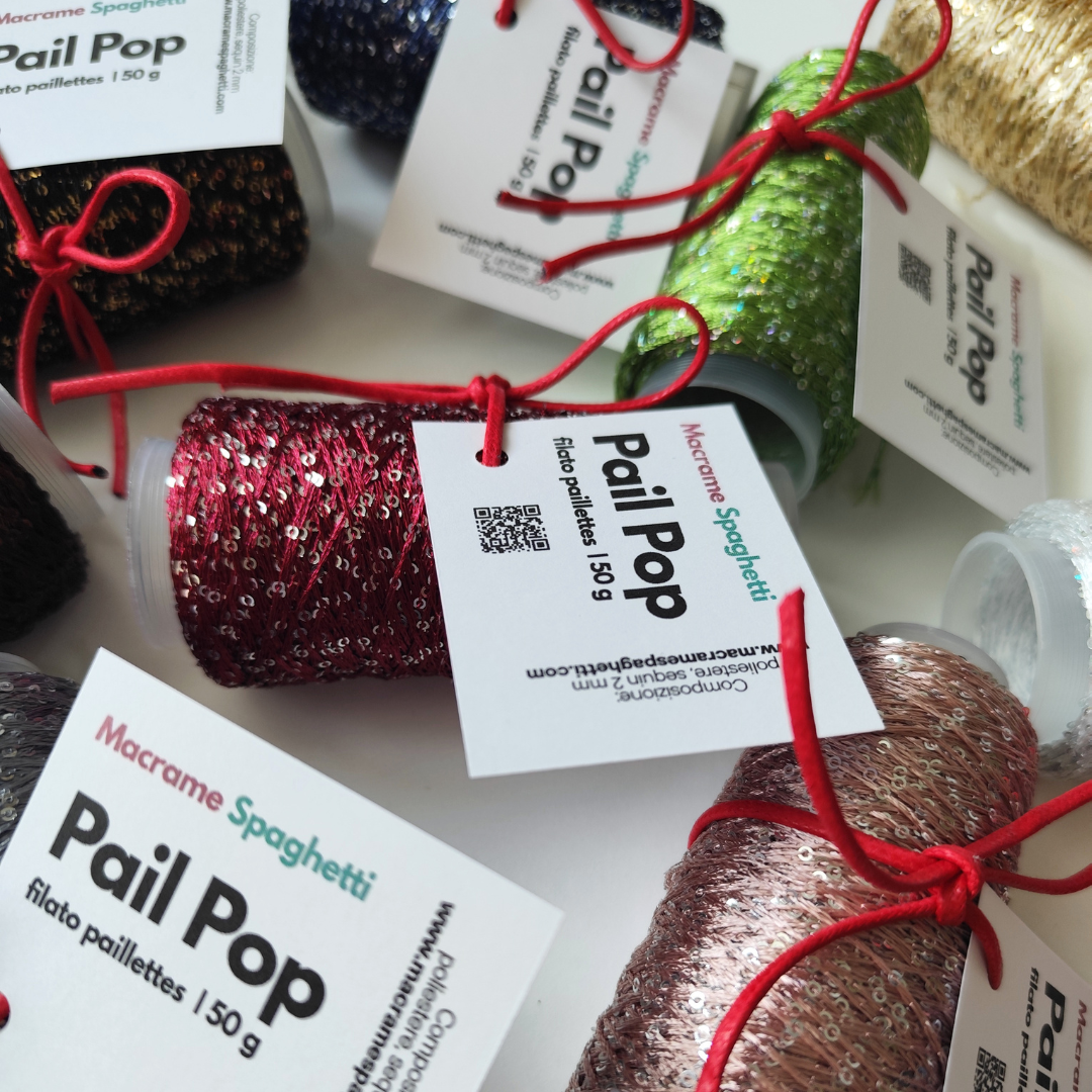 PAIL POP filato con paillettes | 50 grammi