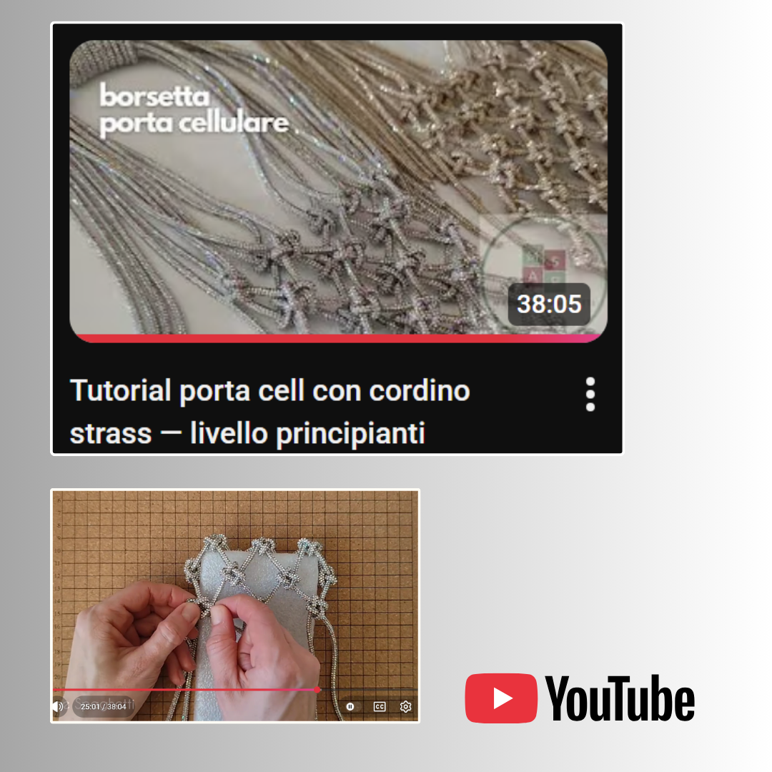 Video tutorial - CELL PHONE BAG in ENGLISH | ITALIAN