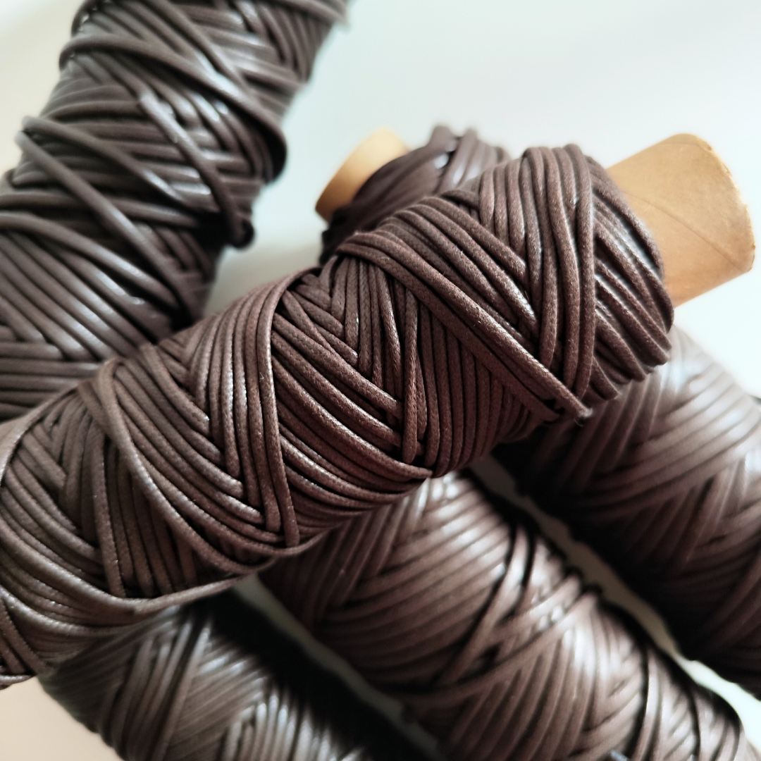 Waxed Cord | Chocolate - 2.5 mm, 3.5 mm