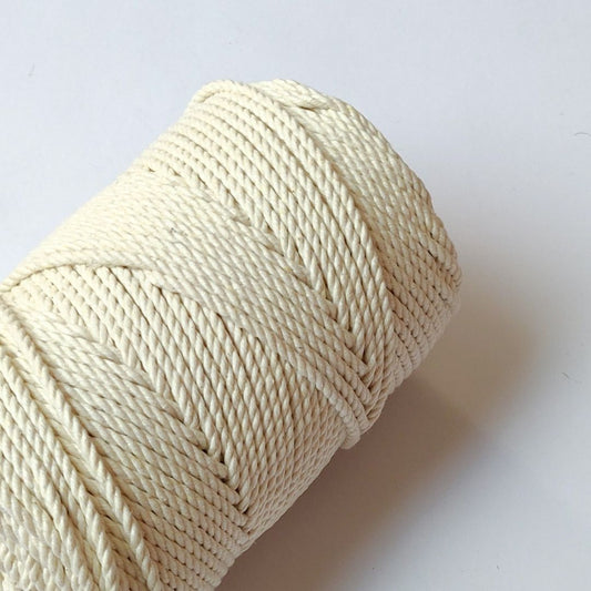 4mm Recycled Cotton 3-Ply Rope