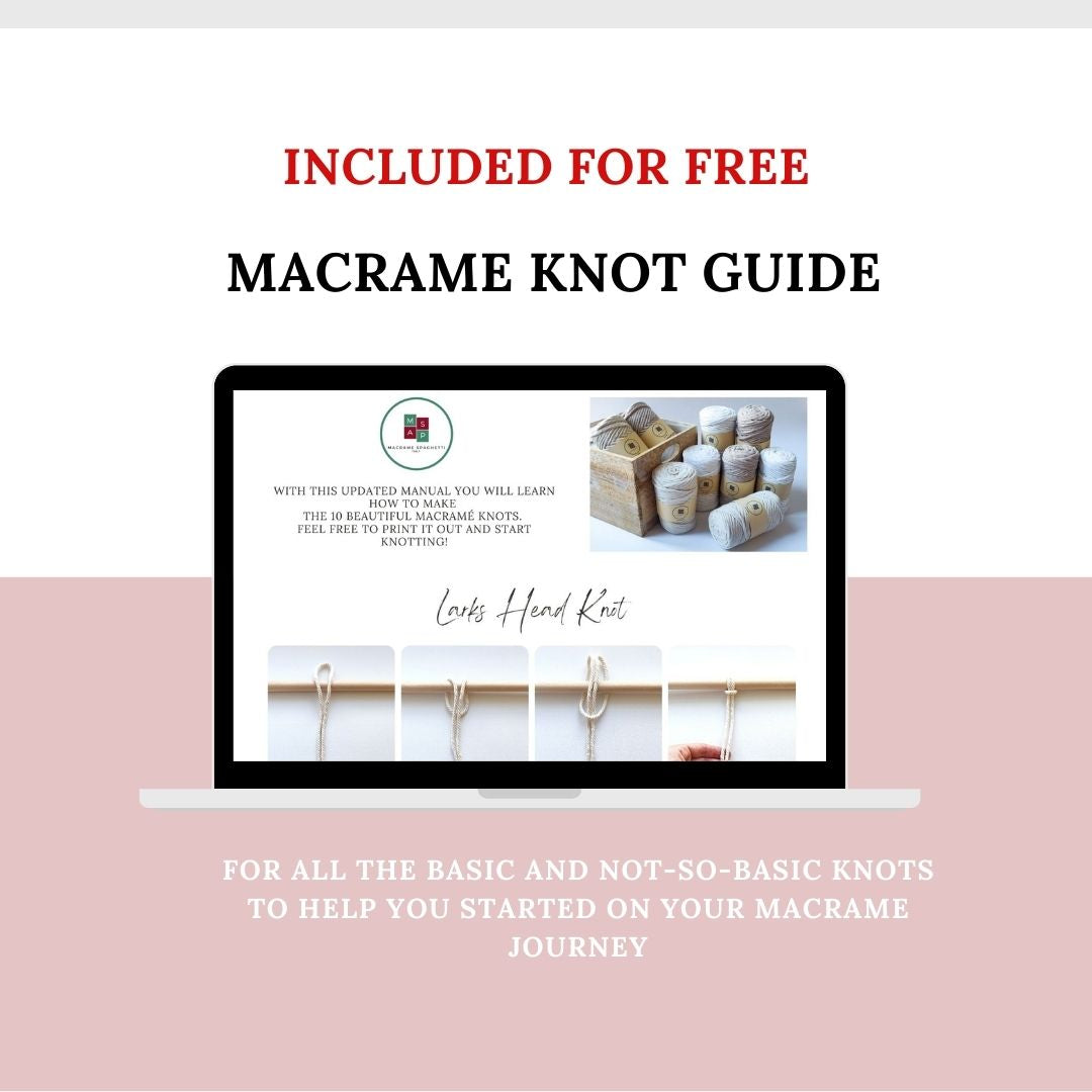 Macrame Jute Coaster Pattern - PDF Download - ENGLISH