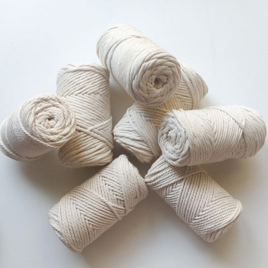 3mm Recycled Delux Cotton String and 3-ply Cord
