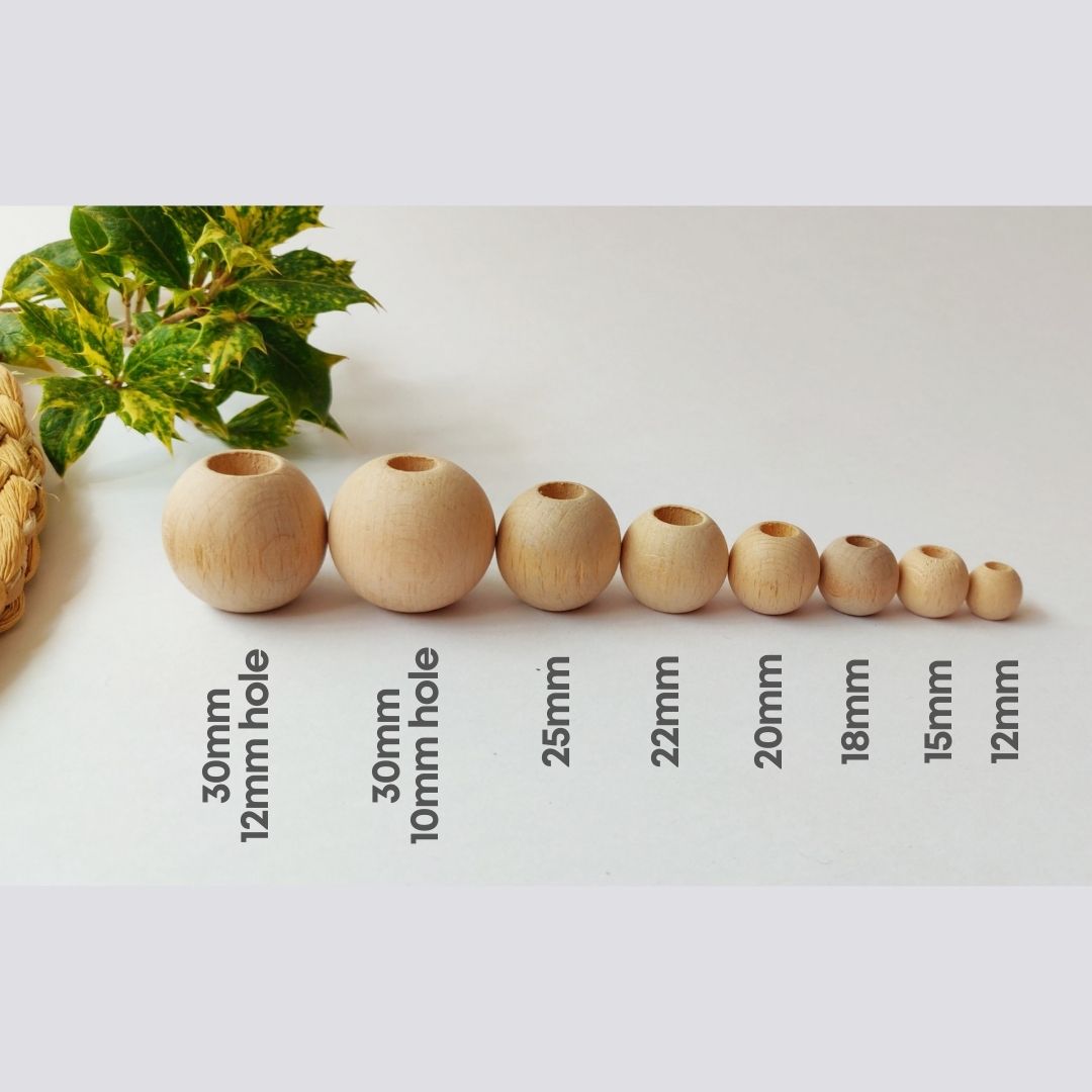 Wooden Beads with Large Holes – Macrame Spaghetti